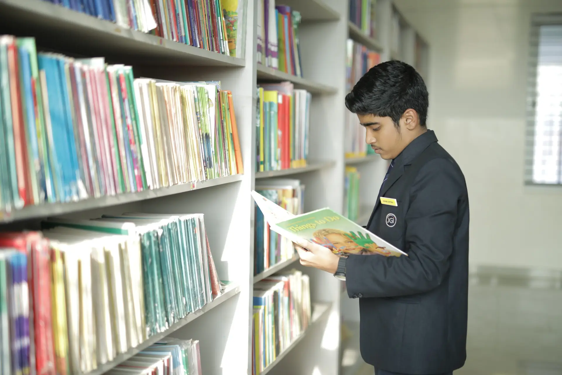 The school library at Jain Public School Korba